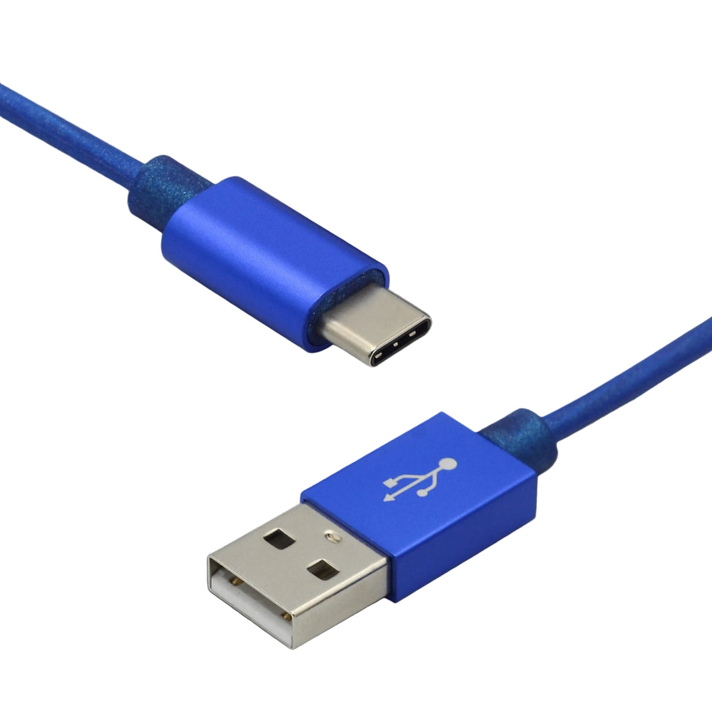 Metallic USB-A Charging Cable – USB-C / Micro-USB
