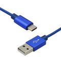 Metallic USB-A Charging Cable – USB-C / Micro-USB