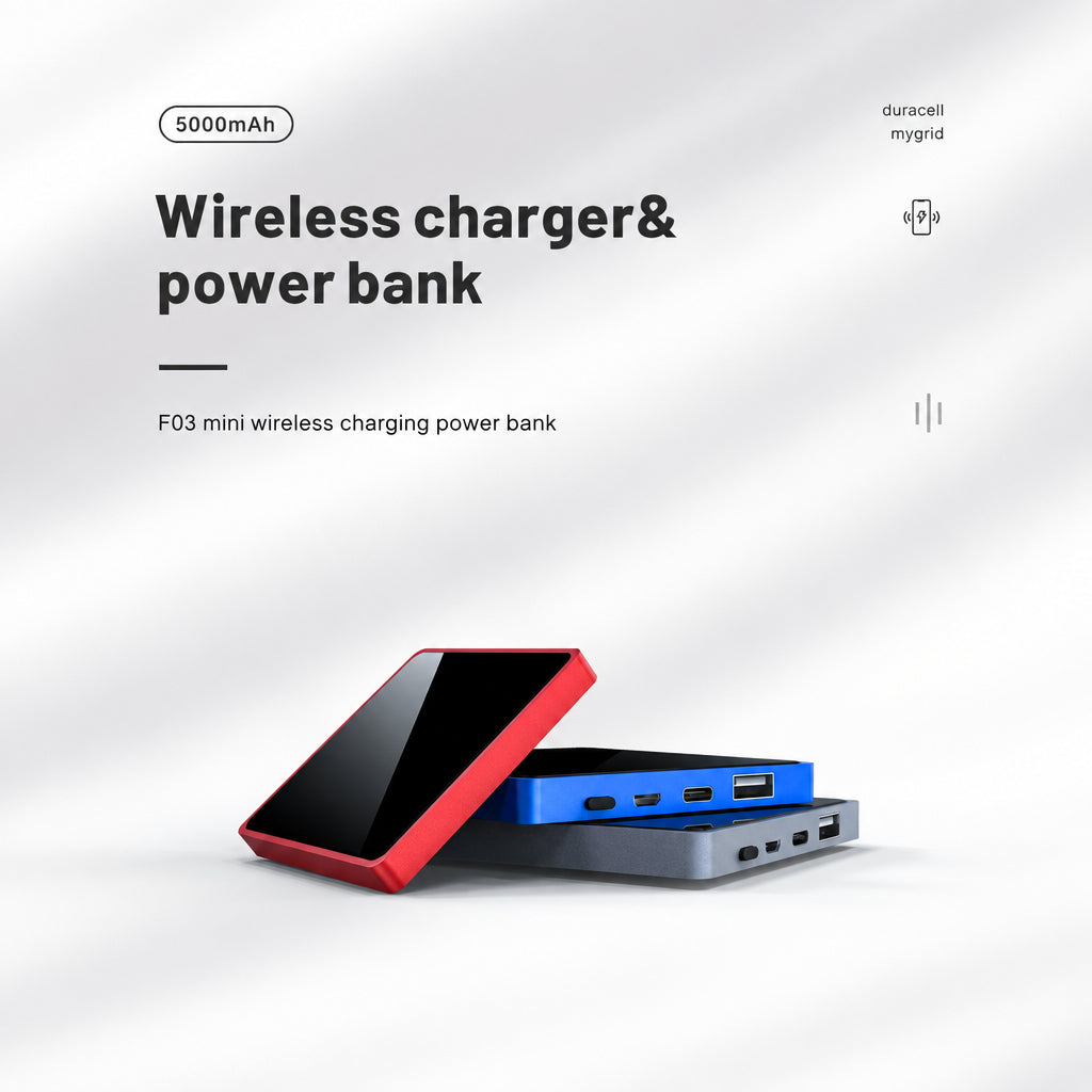 Peapolet Mini Wireless Power Bank – 5000mAh
