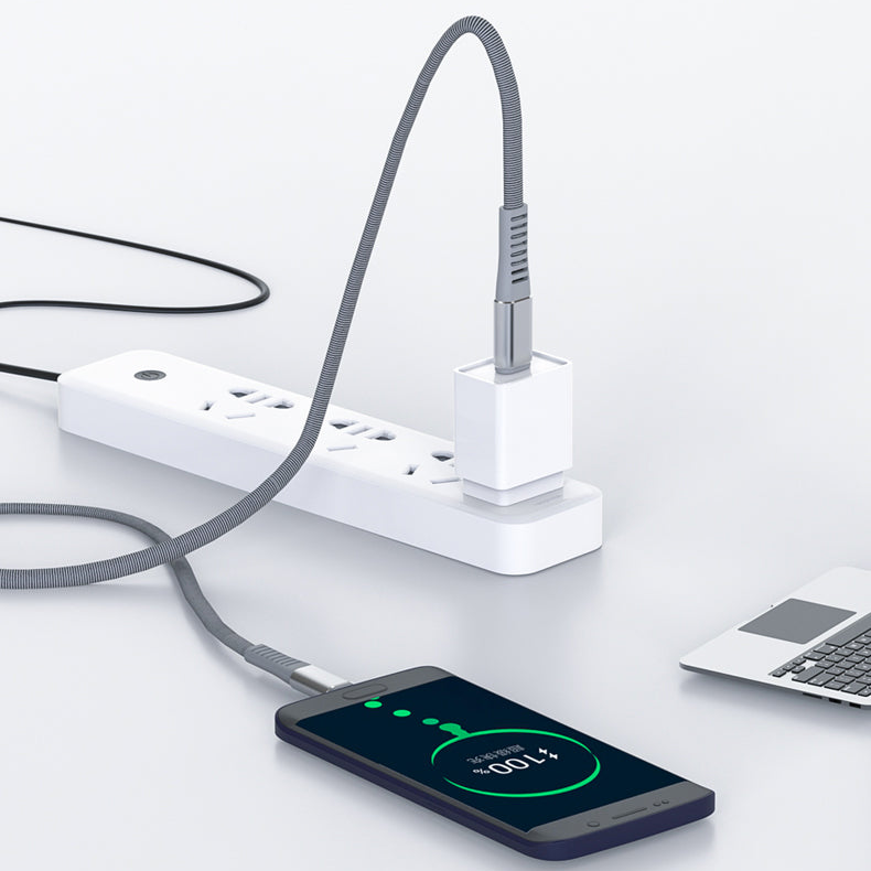 Peapolet Flat Braided USB-C to USB-C Fast Charging Cable