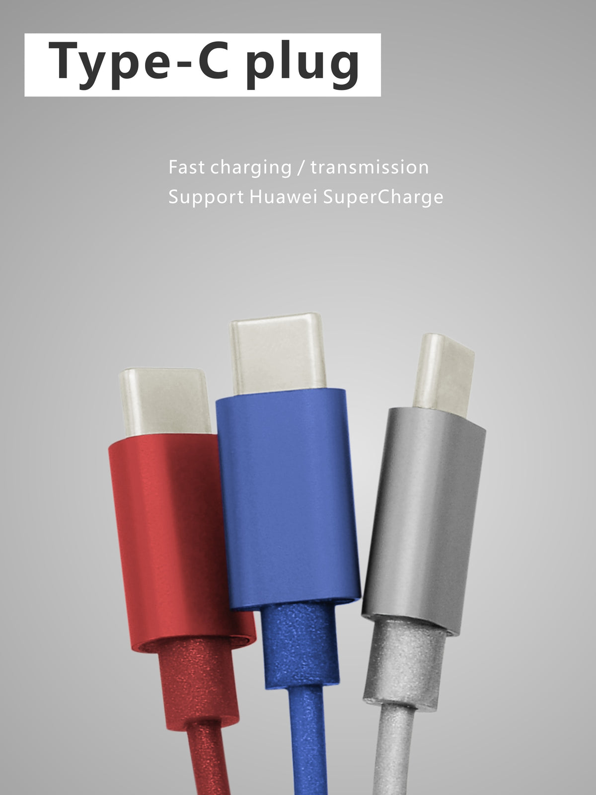 Metallic USB-A Charging Cable – USB-C / Micro-USB