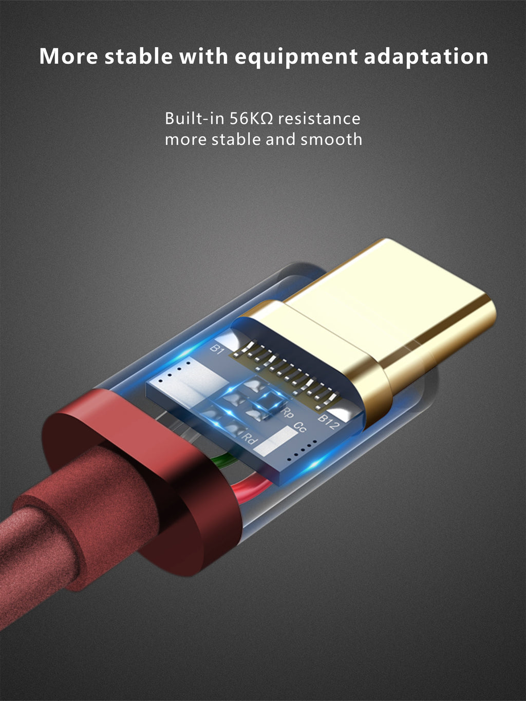 Metallic USB-A Charging Cable – USB-C / Micro-USB