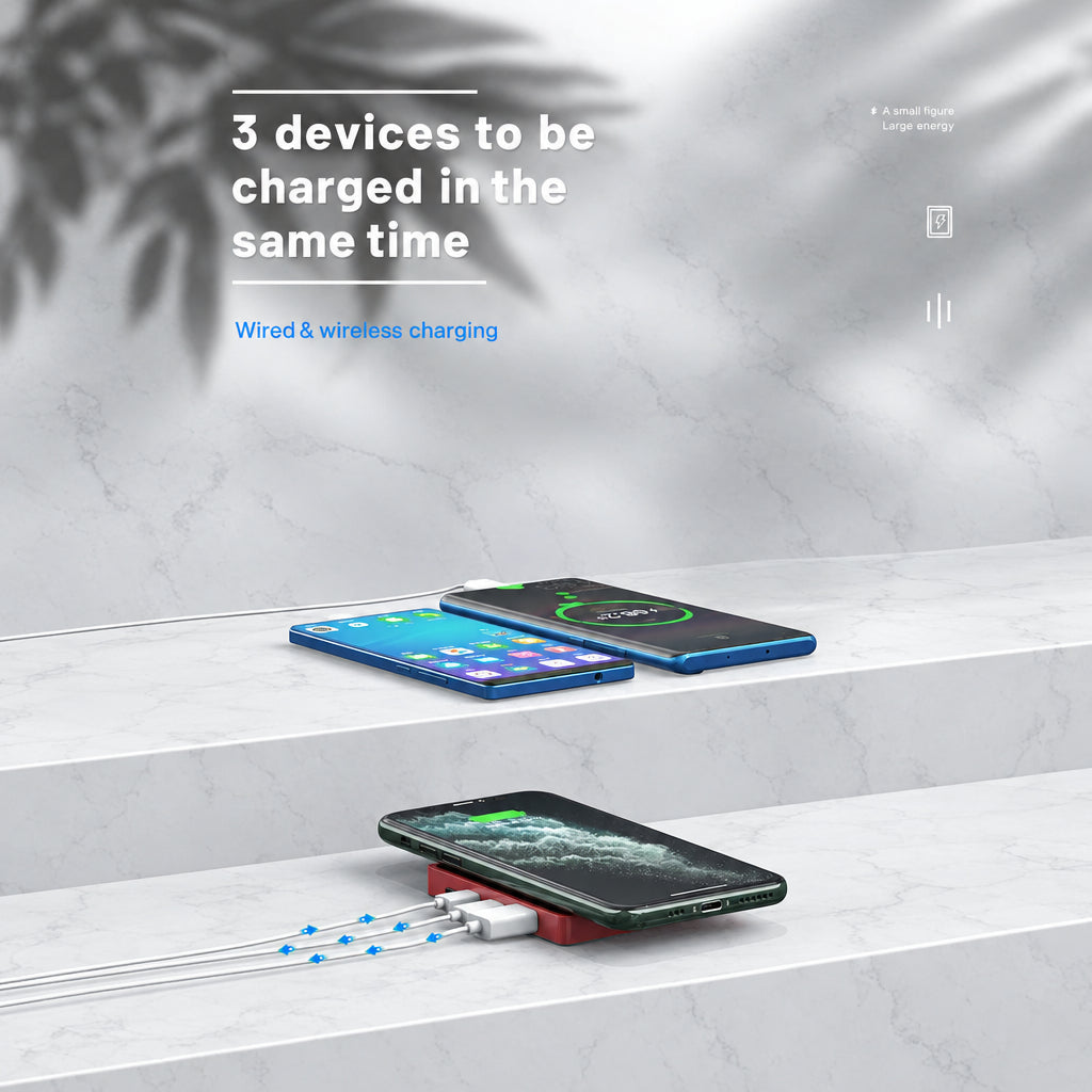Peapolet Mini Wireless Power Bank – 5000mAh