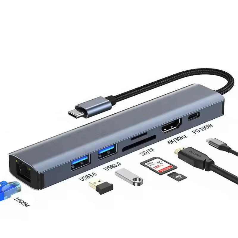 Peapolet 7-in-1 Desktop Adapter Hub