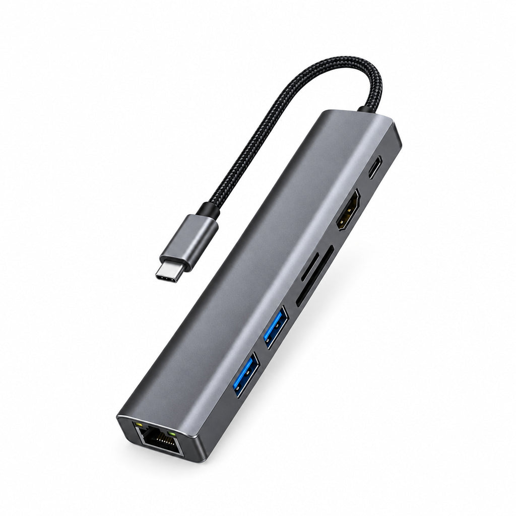Peapolet 7-in-1 Desktop Adapter Hub