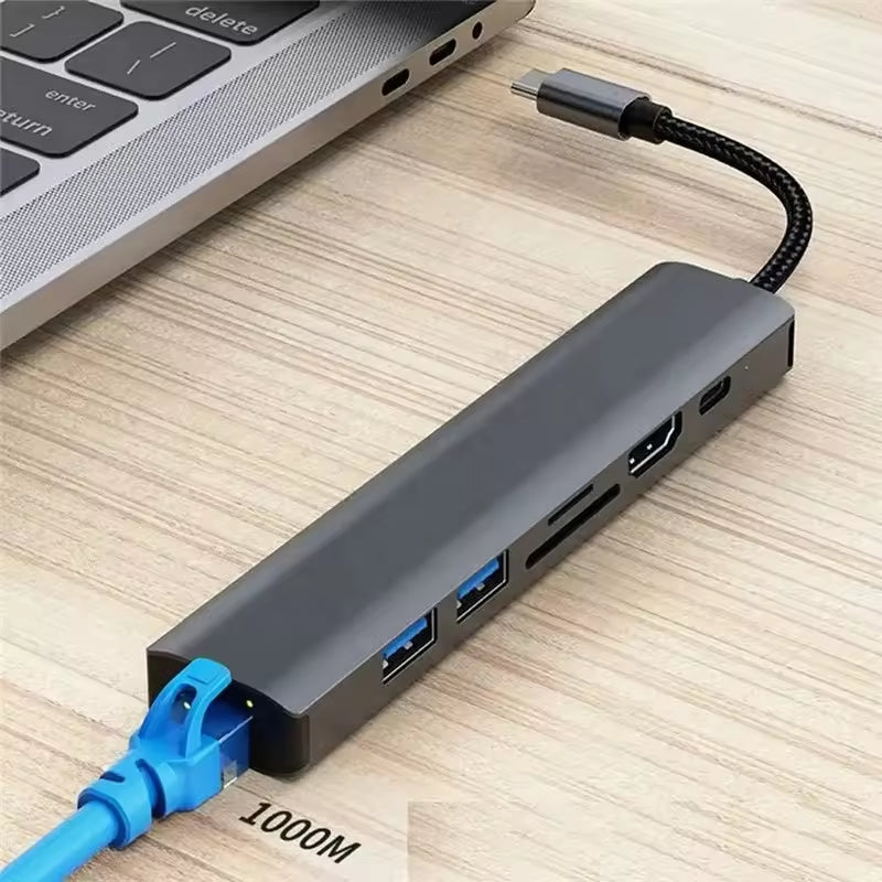 Peapolet 7-in-1 Desktop Adapter Hub