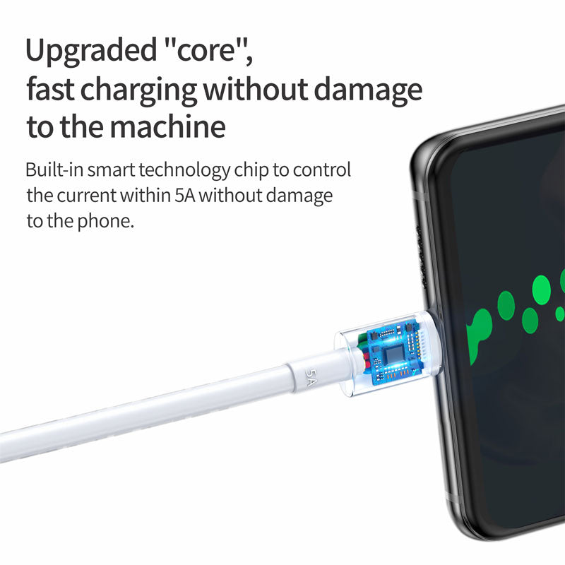 Peapolet 6A Fast Charging USB-C Data Cable